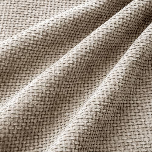 Image of MIULEE Pack of 4 Couch Throw Pillow Covers 18x18 Inch Khaki Soft Decorative Chenille Pillow Covers Farmhouse Accent Cushion Covers for Boho Home Decor Sofa Bedroom Living Room