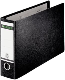 Leitz 211524 77 mm A3 Oblong Lever Arch File - Black (Pack of 2)