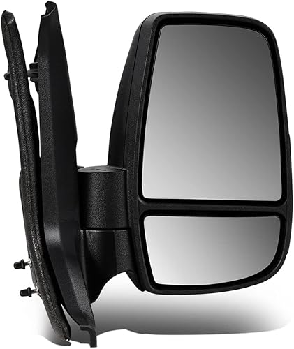 DNA Motoring OEM-MR-FO1321550 - Espejo retrovisor manual plegable para puerta lateral derecha del pasajero, sin calefacción, compatible con 15-20