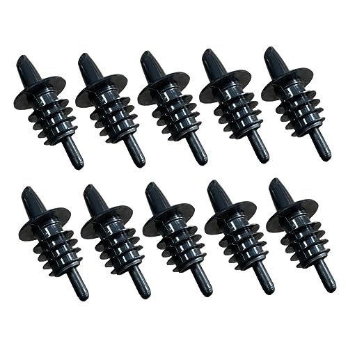 FUNOMOCYA 10pcs Wine Pourers Wine Bottle Stoppers for Airtight Seal Smooth Edges for Cocktails and Essential Bar Accessories for Parties