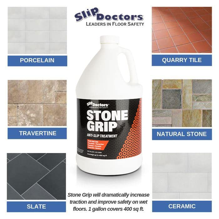Stone Grip Industrial (Gallon) NonSlip Floor Treatment for Tile and