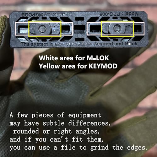 Jungle Leopard M4 MLok Keymod Handschutz Hand Stop PPG Python Blockieren Grip Griff Zubehör(Black)