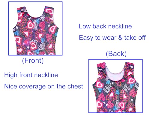 Image of Domusgo Gymnastics Leotards for Girls Sparkly One Piece Biketard Size 1-10Y