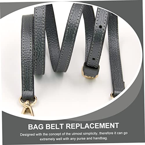 Sangle réglable cuir noir avec boucles dorées de rechange - 5