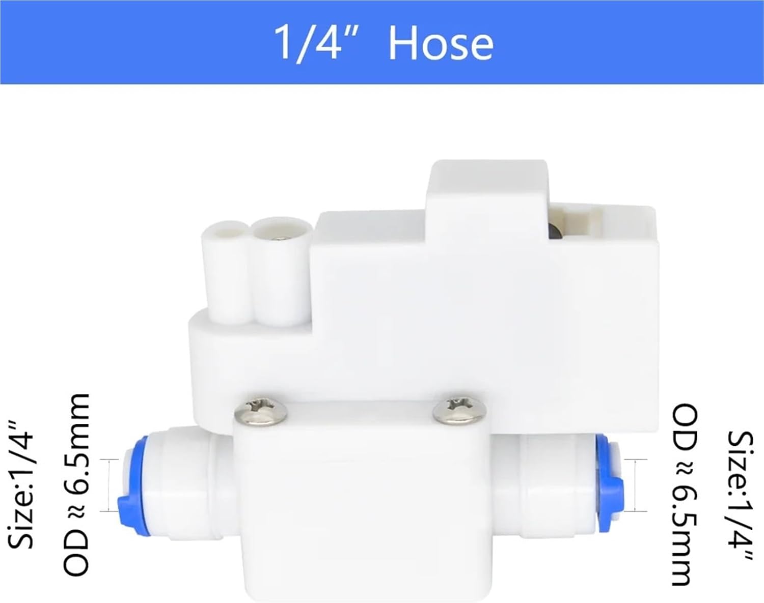 High Low Pressure Switch RO Water Tank 1/4Inch OD Hose Connection for Reverse Osmosis Water Pump 1Pcs(High Pressure Switch)