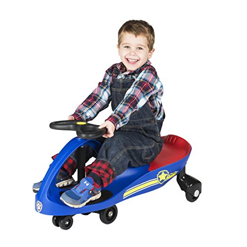 PAW Patrol - The Original PlasmaCar by PlaSmart Inc. - Chase - Blue, Ride On Toy, Ages 3 yrs and up, No batteries, gears, or pedals, Twist, turn, wiggle for endless fun - Thumbnail 3