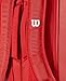 WILSON 2025 Super Tour Red Tennis Racket Bag - Red/White, Holds up to 6 Rackets