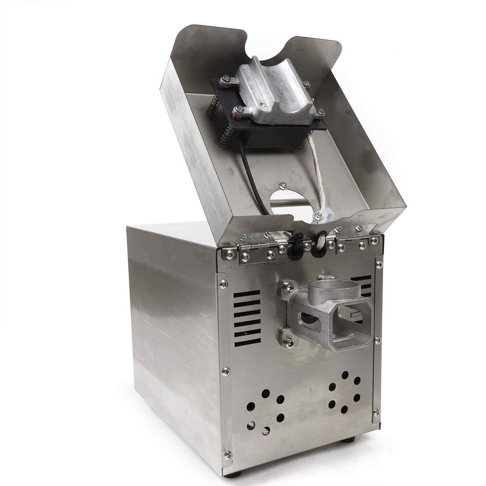1500W Prensa de aceite eléctrica,Máquina para la prensa de aceite Semillas de Prensa 304 Acero Inoxidable Extractor de Aceite Automático para Cacahuete Lino Semillas de Perilla, Calabaza de Girasol