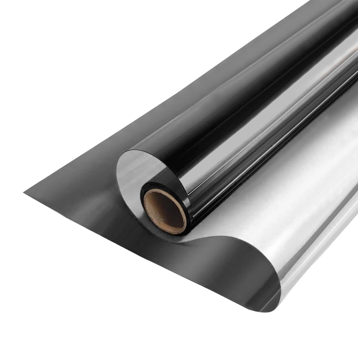 MOCNT Window Tint Film One Way Mirror Film Reflective Glass Tint Privacy Film Heat Insulation Sun Block Sticker Solar Protection Glass Film Dark Gray Silver 40cmX300cm