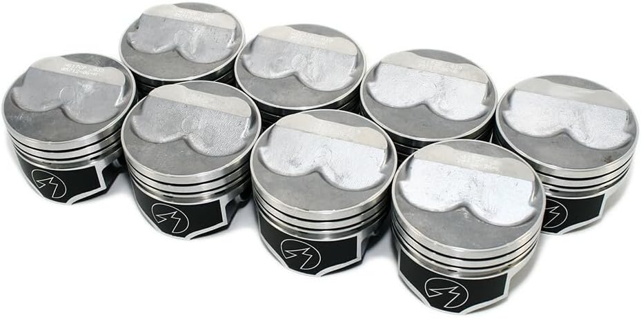 Speed Pro FMP H618CP Small Block 350 .125 Dome Pistons STD 5.7 Rod Hypereutectic