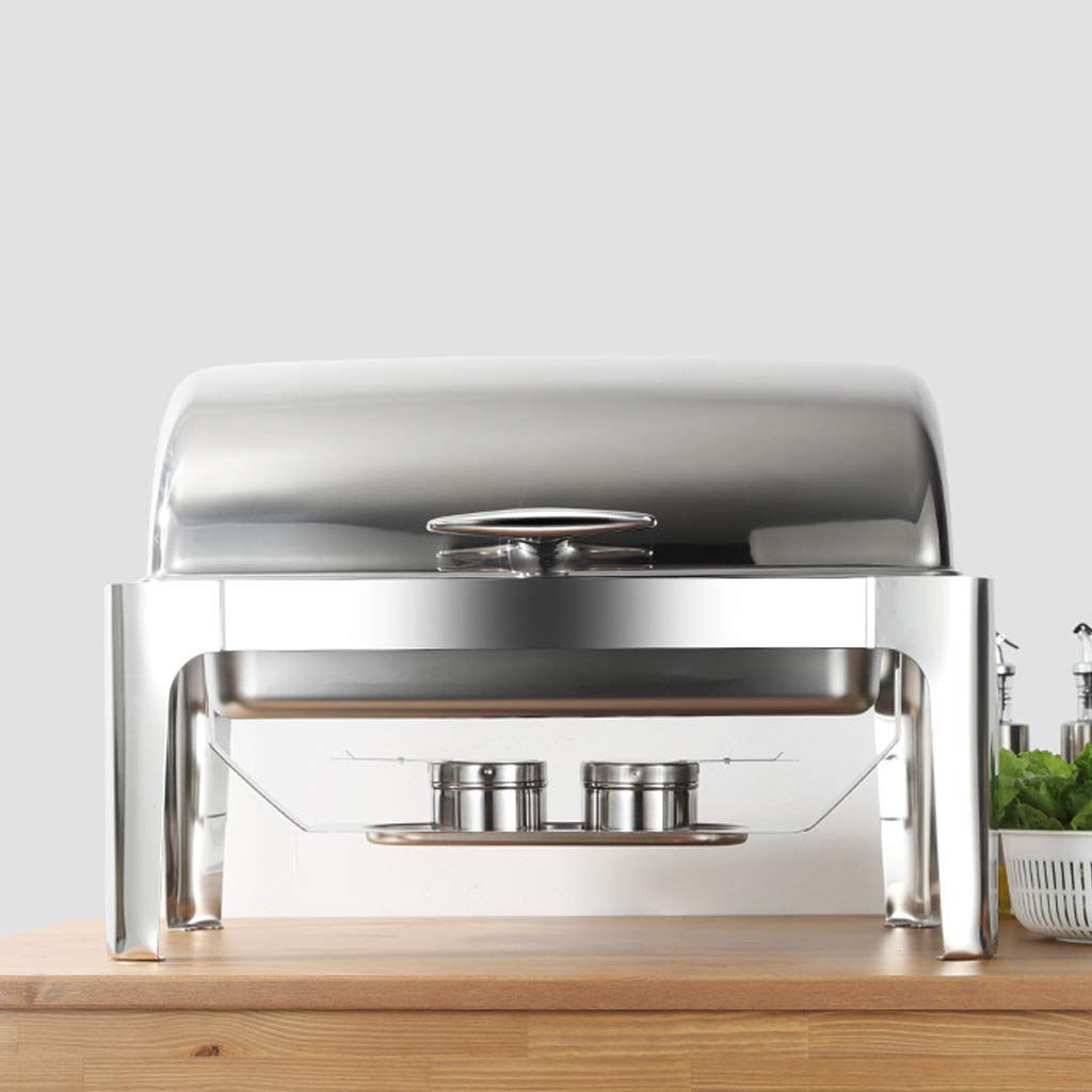 Ensembles de réchauds en Acier Inoxydable, Ensemble de réchauds 9L, Buffet de Chauffe-Plats, Ensemble Professionnel de Chauffe-Plats pour la Restauration, Le Buffet et la fête