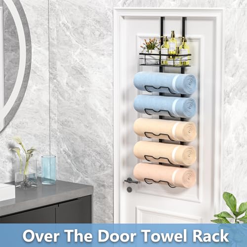 Xstydes TM-6B 6-Tier Over The Door Towel Rack,Towel Racks thumb #6