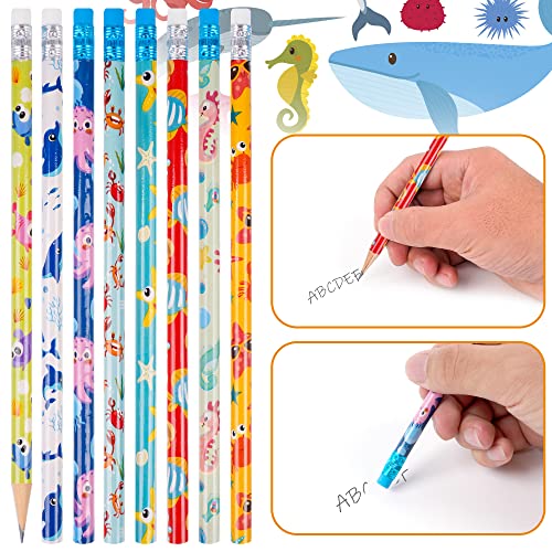Kolewo4ever 200 lápices con tema marino para niños miniatura 4