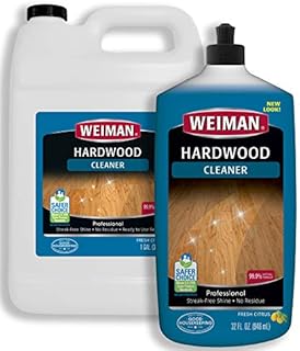 Weiman Hardwood Floor Cleaner Gallon and Refillable Squeeze Bottle - Finished Wood Surfaces