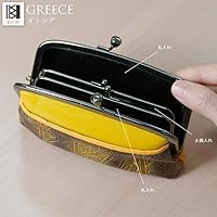 Amazon | 淀川染 ギリシア 本革 がま口 財布 レディース 日本製
