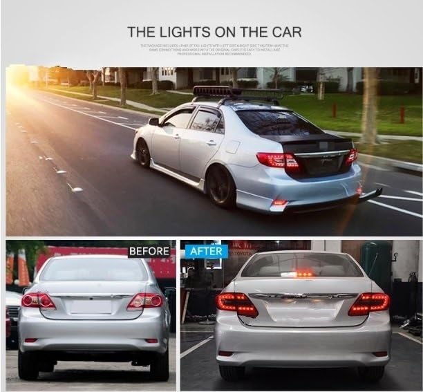 Feux arrière pour Toyota Corolla 2013 rénovation éclairage auto - 2