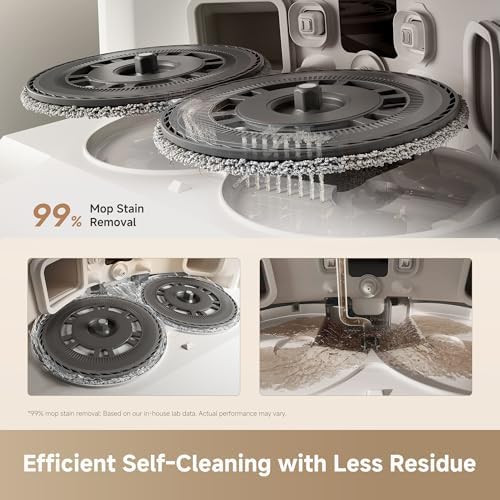 DREAME L40 Ultra Gen 2 Robot Vacuum and Mop with 25,000Pa Suction, Extendable Side Brush and Mop, All-in-One Self-Cleaning Dock, Voice & App Control, White - 4