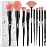 KINGMAS 10 Pieces Makeup Brushes, Premium Face and Eye Makeup Brush Set - Vegan & Cruelty-Free Brushes – Ultra-Soft