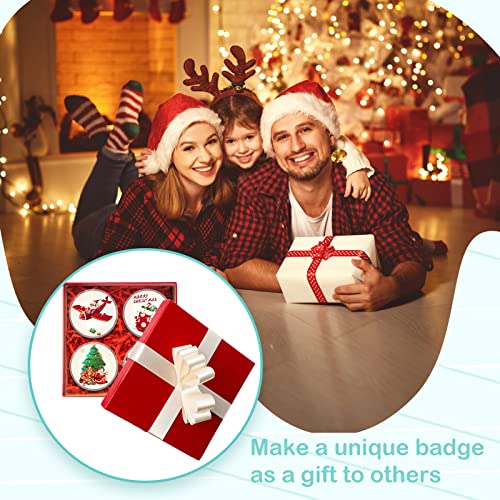 18 Stück Buttons Selber Machen ohne Buttonmaschine 75mm Transparente Acryl Buttons Plastikabzeichen Anstecker Pins DIY Ansteckbuttons mit Sicherheitsnadel