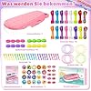 Euclidean Cube Freundschaftsarmband Selber Machen, Armbänder Selber Machen Wal geformt DIY Schmuckbastelsets Handwerk für Mädchen im Alter von 6, Armbänder Selber Machen Kinder-Bastelsets (Rosa) #2