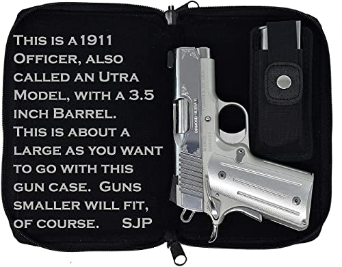 Garrison Grip Quality Leather Locking Makeup Pouch Gun Case For Subcompact Guns. 3 Digit Lock Included. (Gtsn-Mp) Bk #TOP6