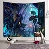 Zodight Wanddoek, bos, trippy, voor aan de muur, abstract, surrealistisch, magic mushroom, kamerplanten, voor slaapkamer…