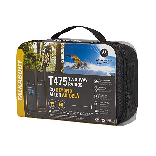 Motorola Solutions T475 Extreme Two-Way Radio Black W/Yellow Rechargeable Two Pack thumb #3