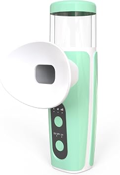 Eye Steamer for Dry Eyes, Face Steamer Wand, 2 in 1 Nano Eye Mist Sprayer with Cold & Hot Compress Modes, Portable Handheld Facial Steamer for Moisturizing and Soothing