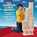 MindWare KEVA Structures 400 Plank Wooden Building Blocks Set - Includes 400 Pine KEVA Planks, Canvas Storage Bag and Full-Color Idea Book