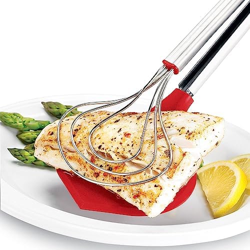 Cuisipro 14.5 Inch Fish Tongs, Red image 4