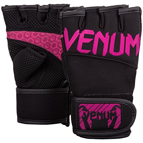 VENUM Mujeres de Aero Cuerpo Fitness Guantes, Mujer, Aero, Black/Neo Pink, L/XL