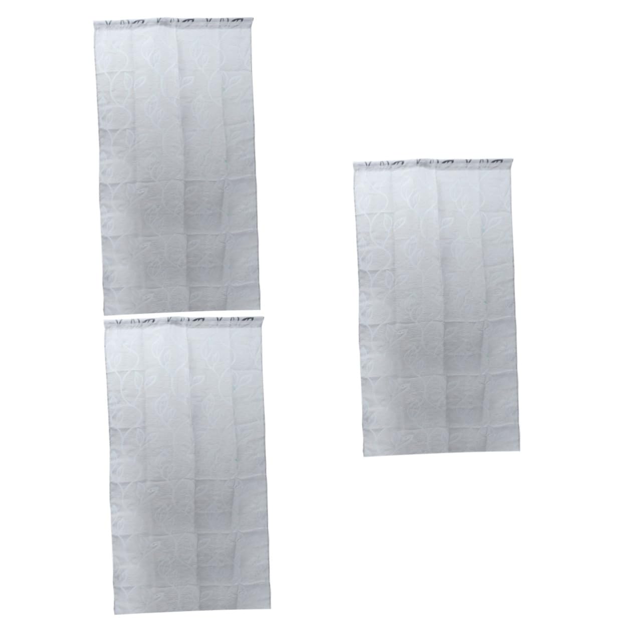 Voile transparent tulle Amosfun lot de 3 rideaux à poche salon