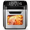 Air Fryer, 12 L (12.7 qt) Air fryer Oven with Rotisserie Function, 10 in 1 Electric Hot Oven with 8 Cooking Accessories and Recipe, 1700W Air Fryer Toaster Oven with 9 Presets, Preheat & Defrost Function Air Fryer, 12 L (12.7 qt) Air fryer Oven with Rotisserie Function, 10 in 1 Electric Hot Oven with 8 Cooking Accessories and Recipe, 1700W Air Fryer Toaster Oven with 9 Presets, Preheat & Defrost Function