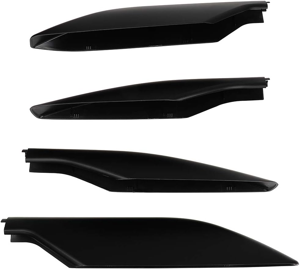 Roof Rack Cross Bar Rail Covers fit For Toyota Land Cruiser Prado FJ120 2003-2009 Cargo Racks Rooftop Cargo Luggage Baggage Black Crossbars Rail End Cover Shell Cap