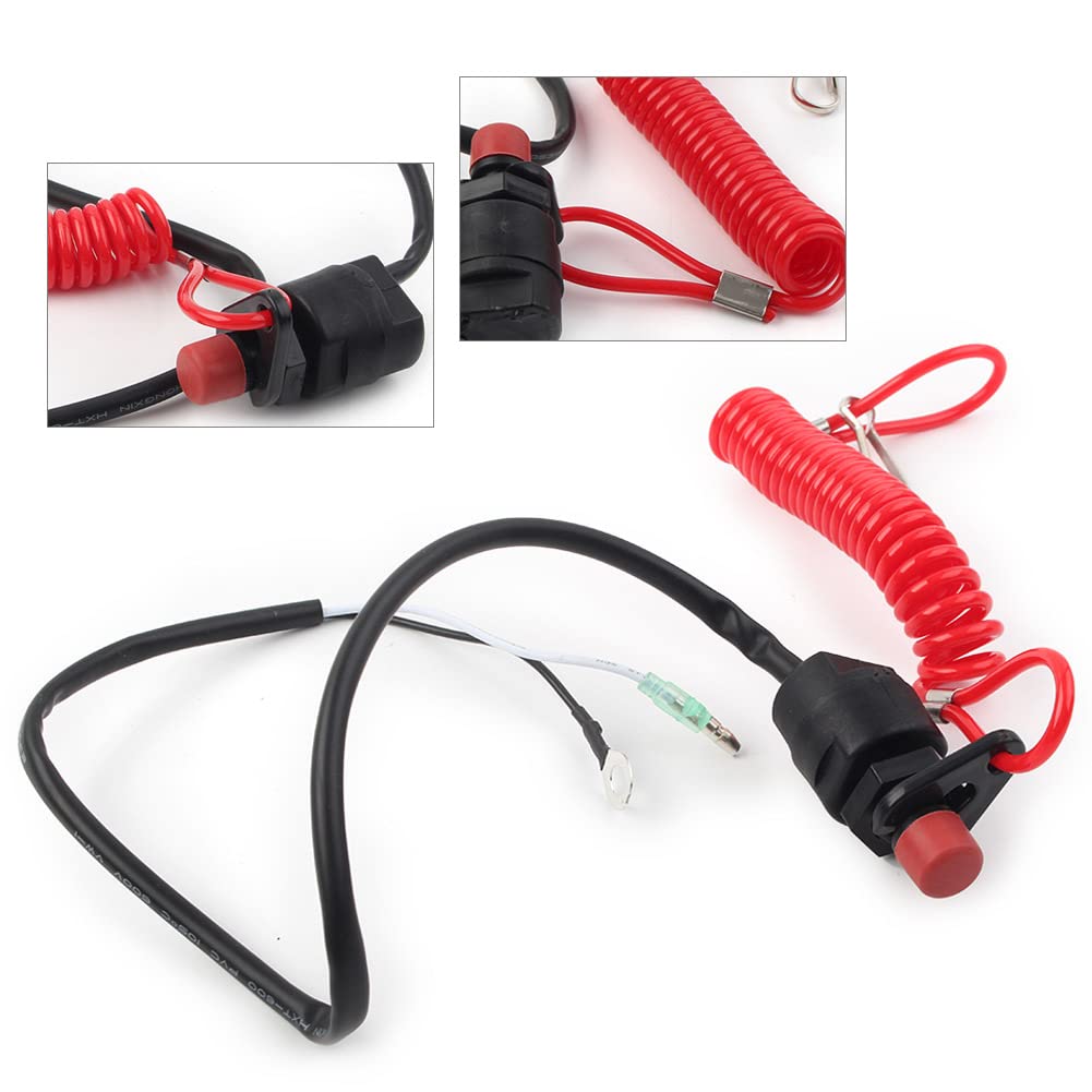 Amazon.com: CNxinn10 Universal Boat Outboard Lanyard Motor Kill Urgent Stop  Switch Safety Lanyard Tether Cord 2 pcs For most outboard motor : Automotive