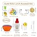 Abnaok 61PCS Silicone Lunch Box Dividers Bento Box Accessories Silicone Cupcake Liners, Lunch Box Accessories Including Food Picks Mini Condiment Bottles for Lunch Containers Accessories