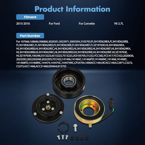 Image of ECCPP AC Clutch 2015-2017 for Ford for F-150 2.7L