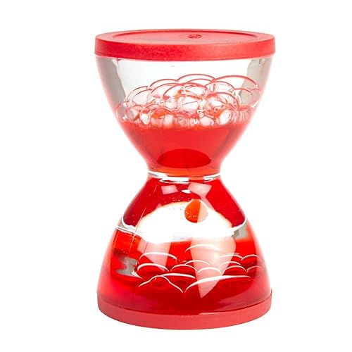 Miniatura 5 de Excellerations Juego de 3 temporizadores líquidos pequeños, juego sensorial, juguete calmante para niños, burbujas de movimiento líquido,