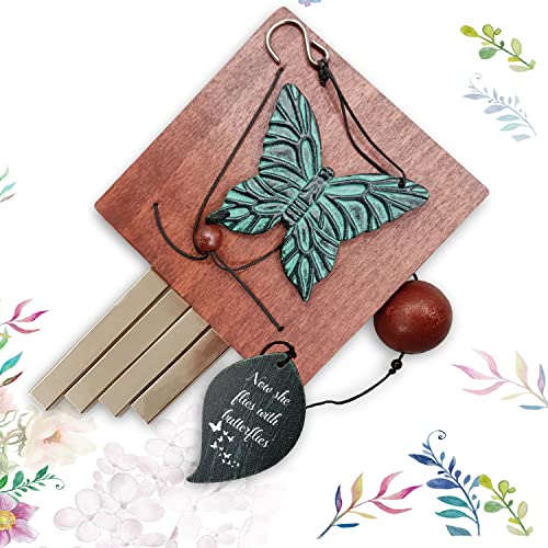 Image of ASTARIN Memorial Custom Wind Chimes for Loss of Loved One, Wind Chimes for Patio Yard Decor, 24'' (condolences-10)