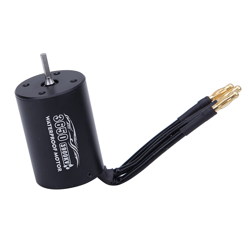 Tbest Motor sin Escobillas RC, Piezas de Actualización de Motor sin Sensor sin Escobillas 3650 Impermeables para Coche 1/10 RC