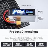 Zeee batterie LiPo 6S 4500 mAh 120C avec prise XT90 photo 2