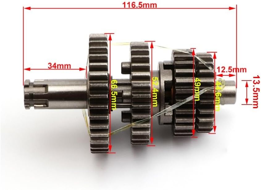 Motorcycle YX110 YX125 Transmission Gear Box Main Counter Shaft Parts Fit For Chinese YX 110cc 125cc Engine Pit Dirt Motor Bike