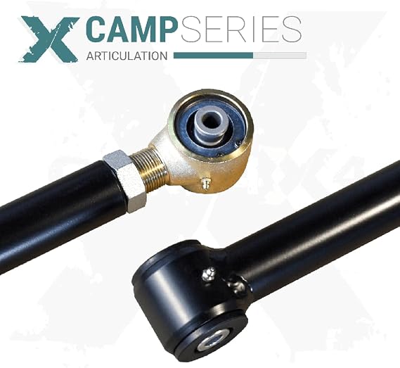 CORE 4X4 - Camp Series Front Heavy-Duty Adjustable Track Bar - Compatible with Jeep Cherokee XJ 86-01 - Jeep Comanche MJ 86-92 (Blue)