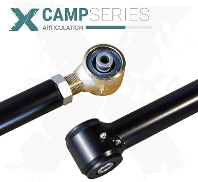 CORE 4X4 - Camp Series Front Heavy-Duty Adjustable Track Bar - Compatible with Jeep Cherokee XJ 86-01 - Jeep Comanche MJ 86-92 (Blue)