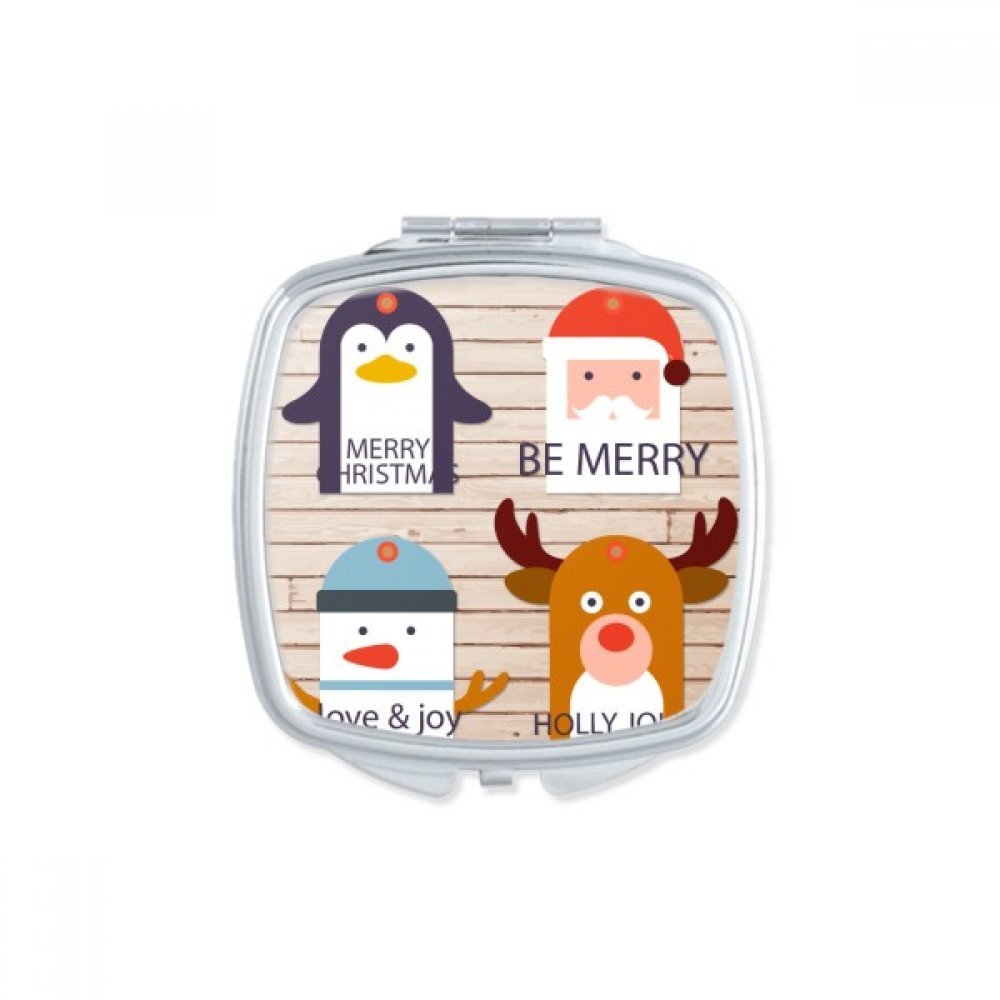 Miroir de poche Joyeux Noël cadeau mignon fait main pour femme