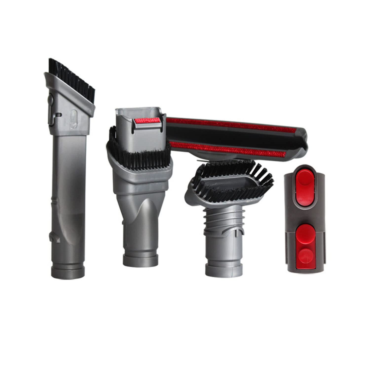 BUYSK 5pcs Replacement Attachments Cleaning Tools Brush Kit Compatible with Dyson V10 V8 V7 V6 Cordless Vacuum Cleaners