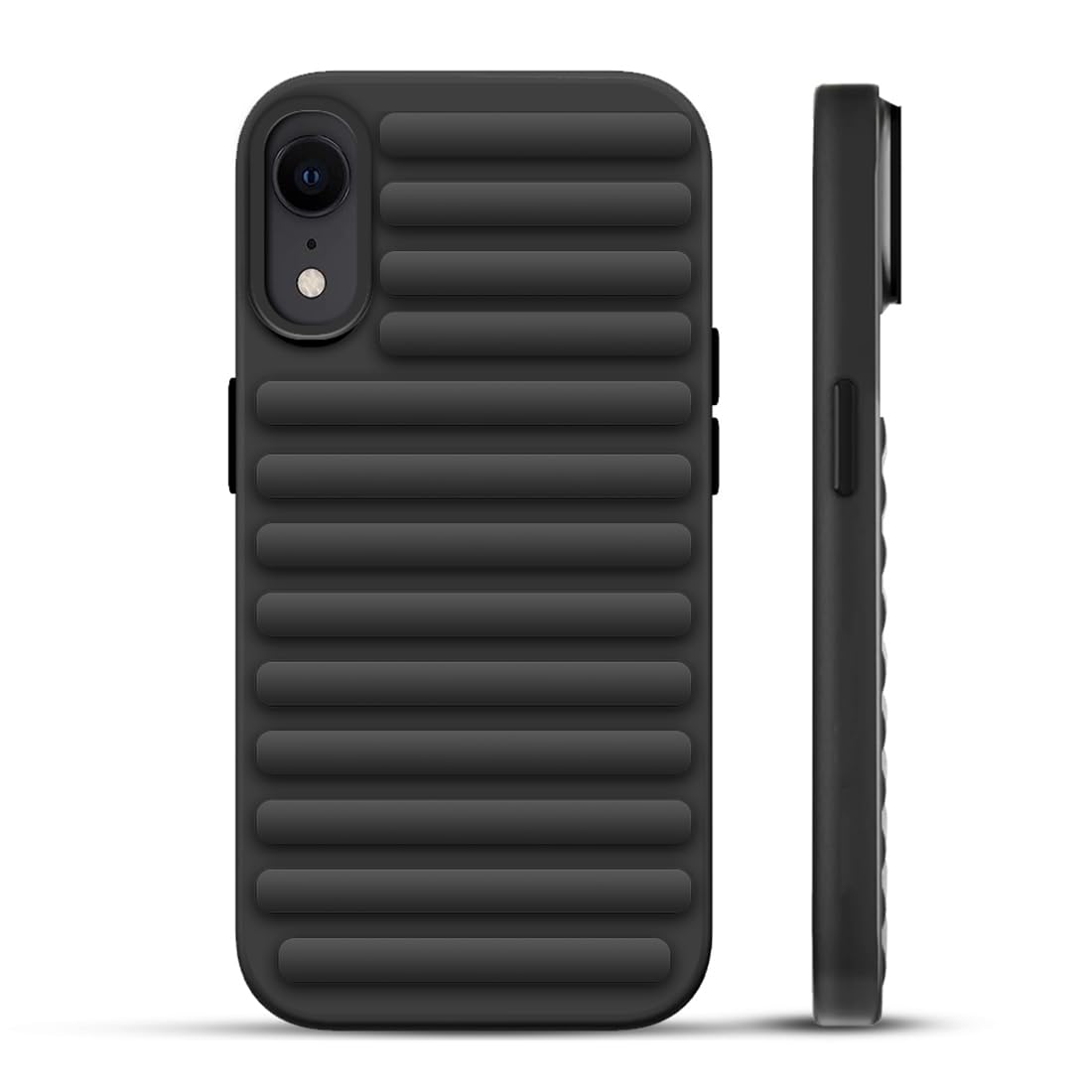KARWAN Polycarbonate Back Case Cover for iPhone Xr [Military Grade Protection] Hard & Soft Bumper Anti-Scratch Protective Shockproof Cover for iPhone Xr-Black (B0D4F43J1B) Amazon Price History, Amazon Price Tracker
