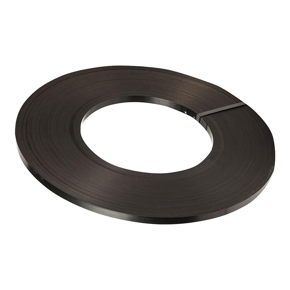 300’x 3/4" Steel Strapping Coil, 0.02" Thick, Black Packaging Steel Strapping Roll, 1500 lbs Break Strength, Anti-Corrosive, Tensile Strength for Heavy Loads, Pallet Transportation