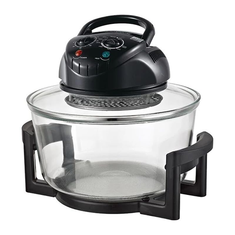Mugath Convection Healthy Microwave Halogen Oven Glass Air Fryer Pizza, Chicken Food Baking frying Oil-Free Multicooker with Time & Temperature Controls Turbo Oven For Kitchen-image-42
