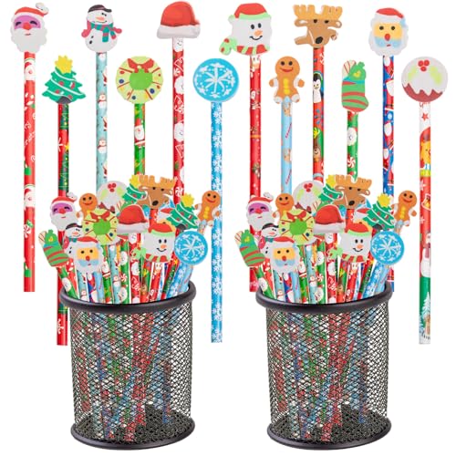 Set de 24 lápices navideños con borradores miniatura 1